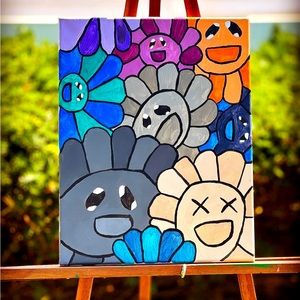 Murakami flowers painting